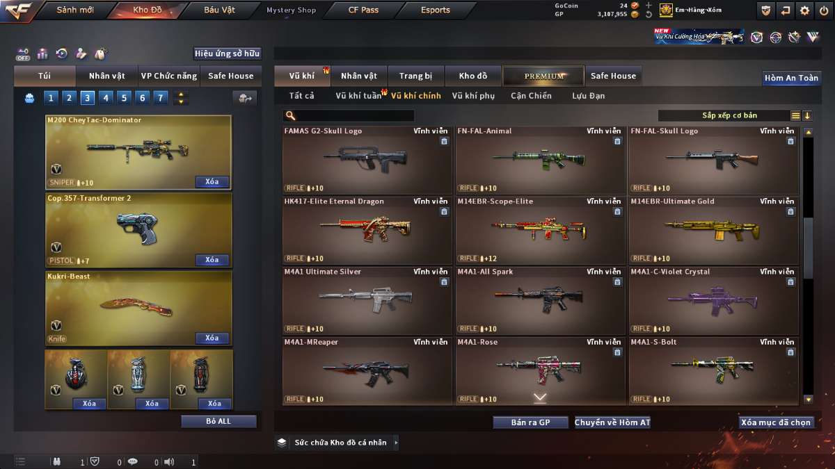 shop acc cf uy tin gia re